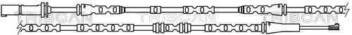 TRISCAN Warning Contact Set, brake pad wear Article number: 8115 11059 cheaply