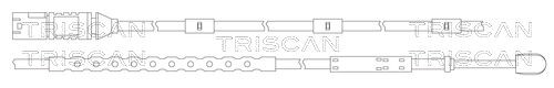 TRISCAN Warning Contact Set, brake pad wear Article number: 8115 11064 cheaply
