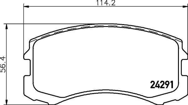 MINTEX Brake pad set Article number: MDB2260 cheaply
