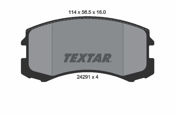 TEXTAR Brake pad set Article number: 2429101 cheaply
