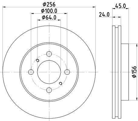 MINTEX Brake disc Article number: MDC944 cheaply