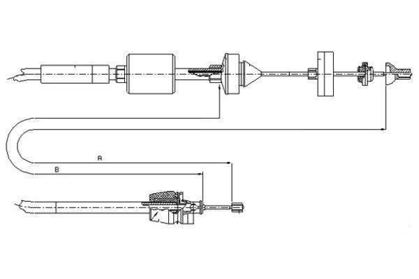 TEXTAR Clutch Cable Article number: 58013200 cheaply