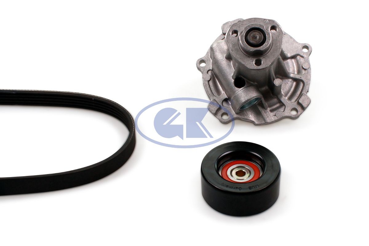 GK Water Pump + V-Ribbed Belt Kit Article number: K980158C cheaply
