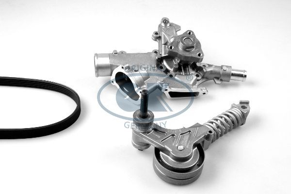 GK Water Pump + V-Ribbed Belt Kit Article number: K980748B cheaply