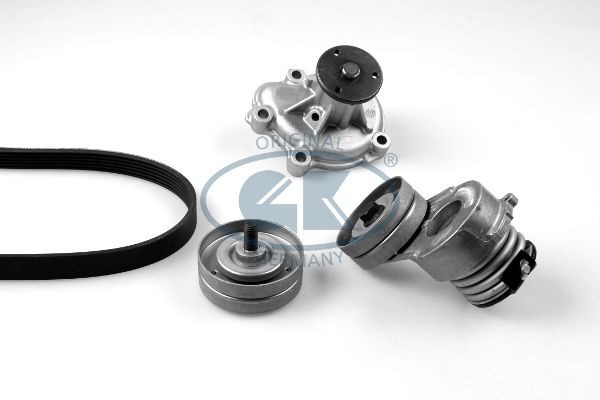 GK Water Pump + V-Ribbed Belt Kit Article number: K980779C cheaply