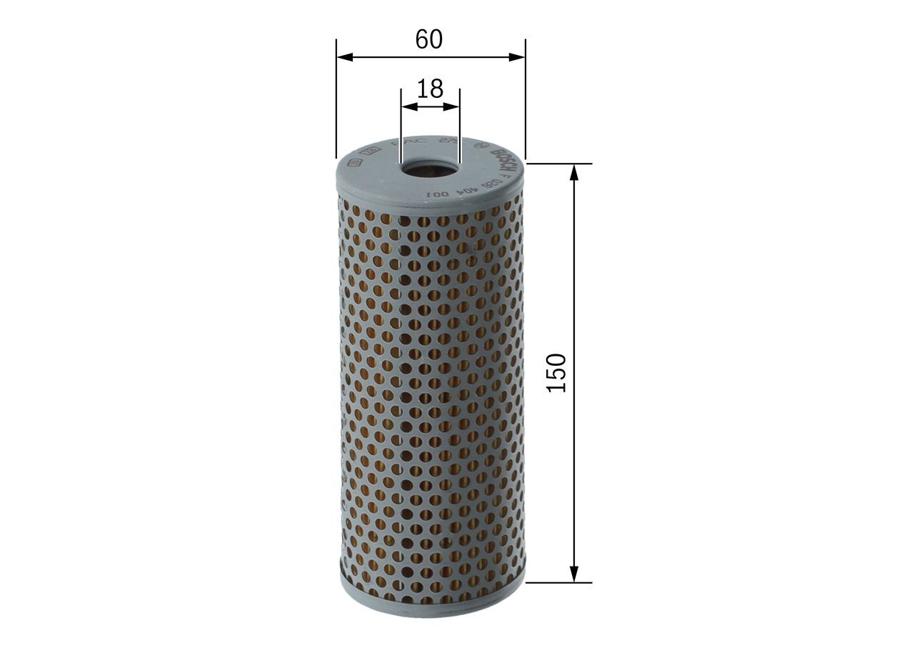 BOSCH Hydraulikfilter, styretøj Varenummer: F 026 404 001 billige