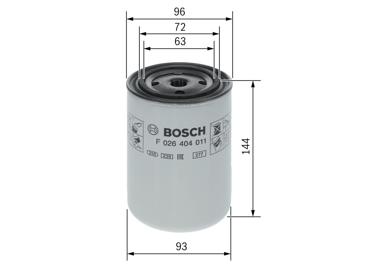 BOSCH Filtro refrigerante Numero articolo: F 026 404 011 poco costoso