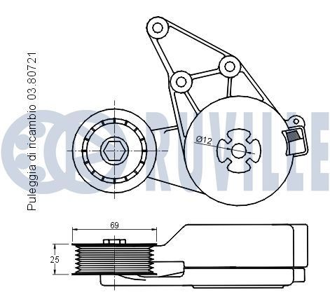 RUVILLE Ball Joint Article number: 915909 cheaply