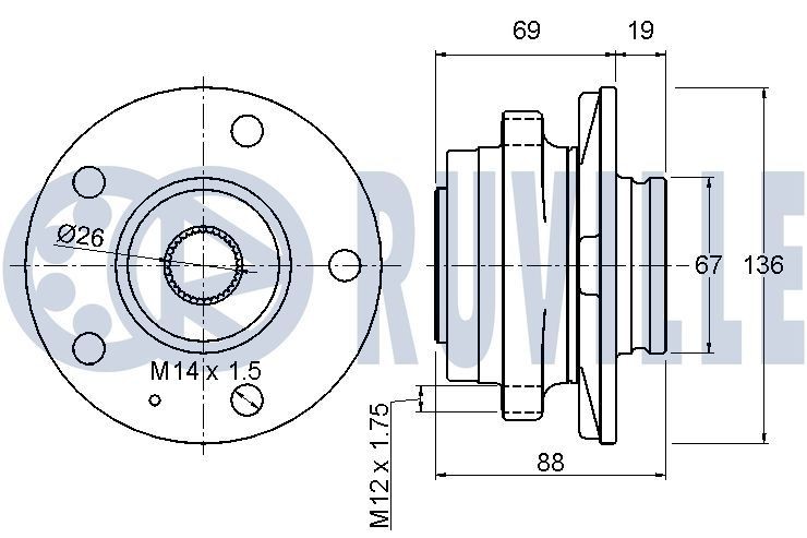 RUVILLE Axle bush Article number: 985404 cheaply