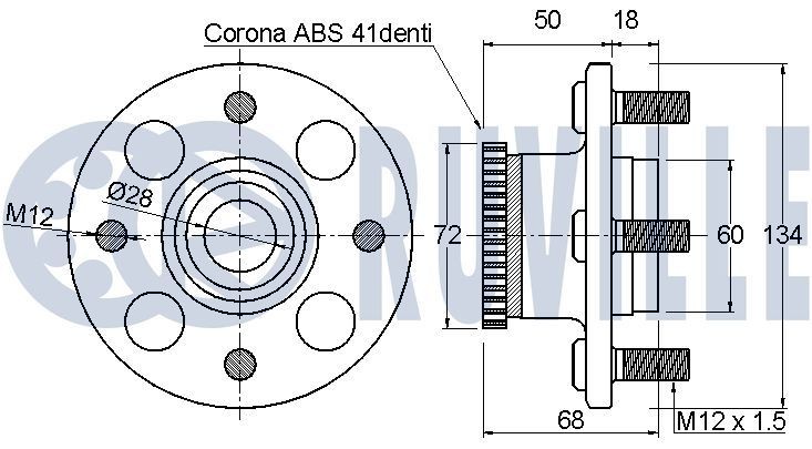 RUVILLE Ball Joint Article number: 917805 cheaply