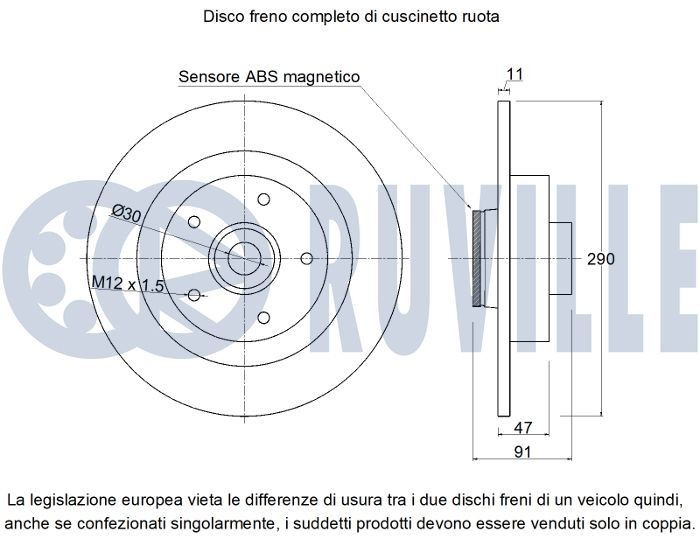 RUVILLE Ball Joint Article number: 915260 cheaply