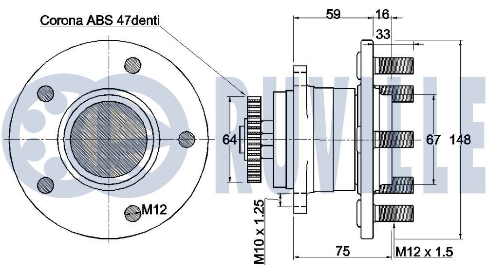 RUVILLE Axle bush Article number: 985426 cheaply