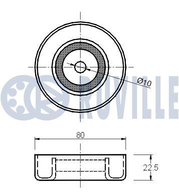 RUVILLE Rubber Buffer, suspension Article number: 835867 cheaply