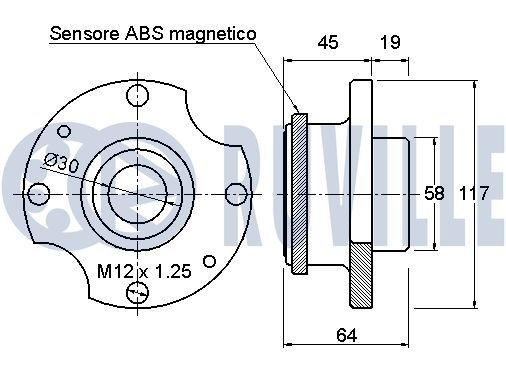 RUVILLE Wheel Hub Article number: 485512 cheaply