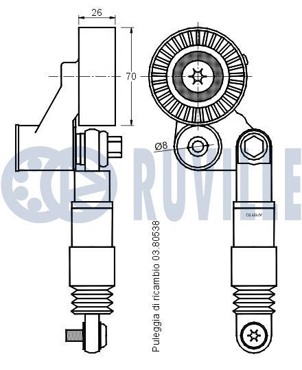 RUVILLE Ball Joint Article number: 915716 cheaply