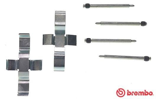 BREMBO A 02 279 Monteringssett, bremseklosser 123-serien 250 2.5 (123.086) 140 HK Bensin 1986