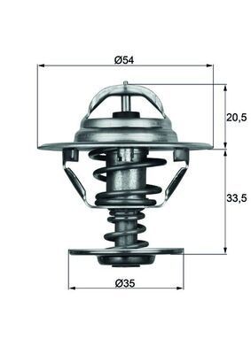 MAHLE ORIGINAL Thermostat Article number: TX 8 83D cheaply
