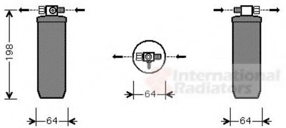 VAN WEZEL Tørfilter aircondition Varenummer: 4000D270 billige