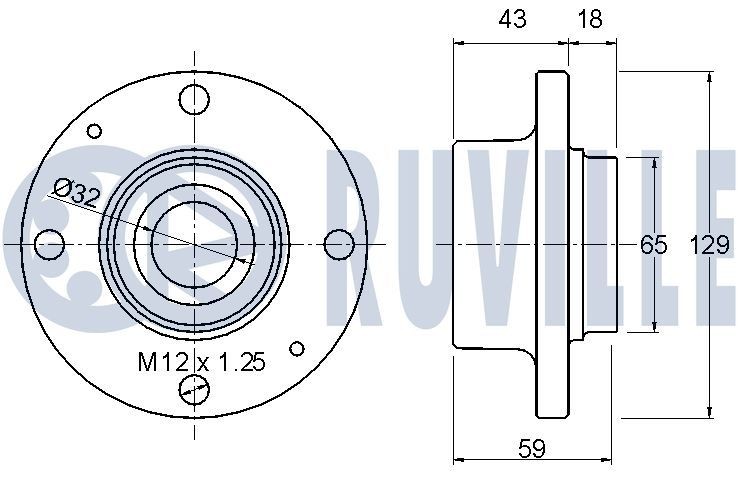 RUVILLE Ball Joint Article number: 919505 cheaply