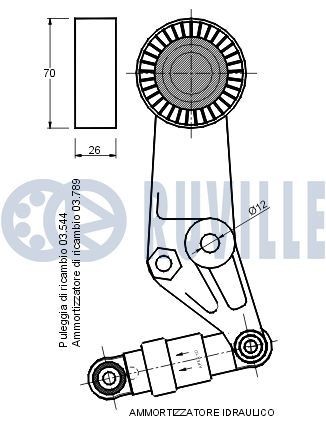 RUVILLE Suspension arm Article number: 935023 cheaply