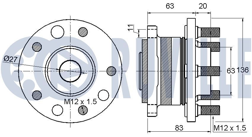RUVILLE Axle bush Article number: 985365 cheaply