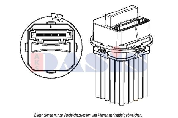 AKS DASIS Regulator, passenger compartment fan Article number: 700034N cheaply
