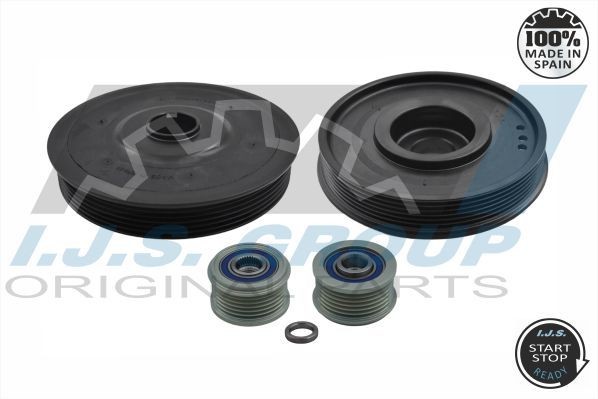 IJS GROUP Belt Pulley Set, crankshaft Article number: 17-1020KIT A cheaply
