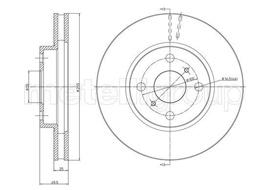 METELLI Brake disc Article number: 23-1056C cheaply