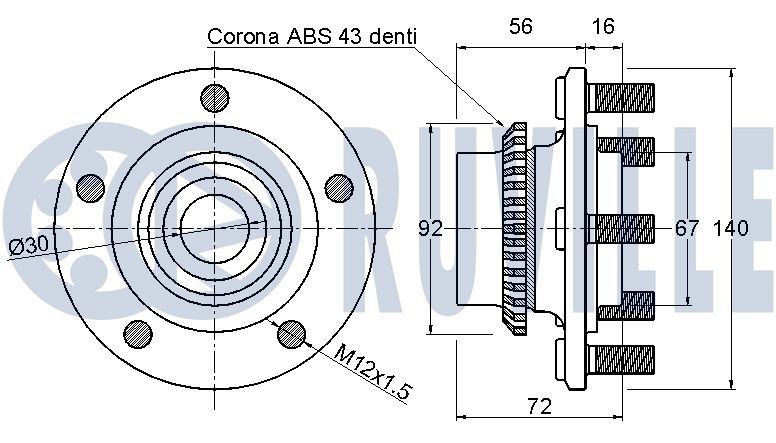 RUVILLE Ball Joint Article number: 918011 cheaply