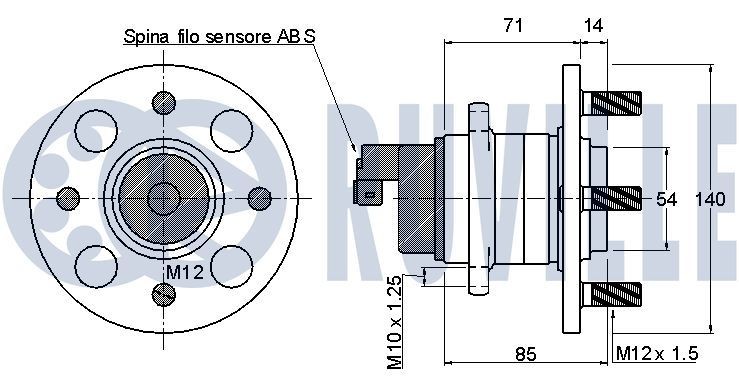 RUVILLE Set reparatie, rulment sarcina amortizor număr articol: 825908S ieftin