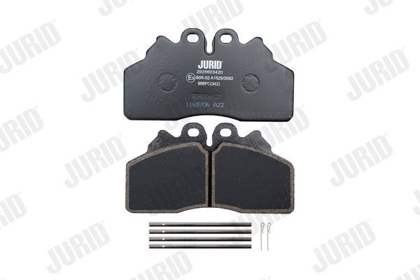 JURID Brake pad set Article number: 2905509560 cheaply