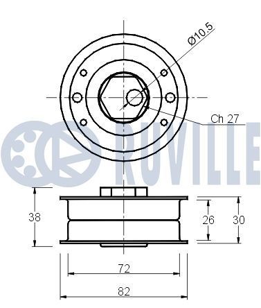 RUVILLE Steering knuckle Article number: 935800 cheaply