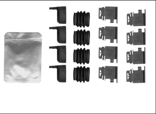 TEXTAR 82539300 Set accesorii, placute frana MASTER 2.3 dCi 145 FWD (EV0E, EV0F, HV0E, HV0F, UV0E, UV0F,... 146 CP motor diesel
