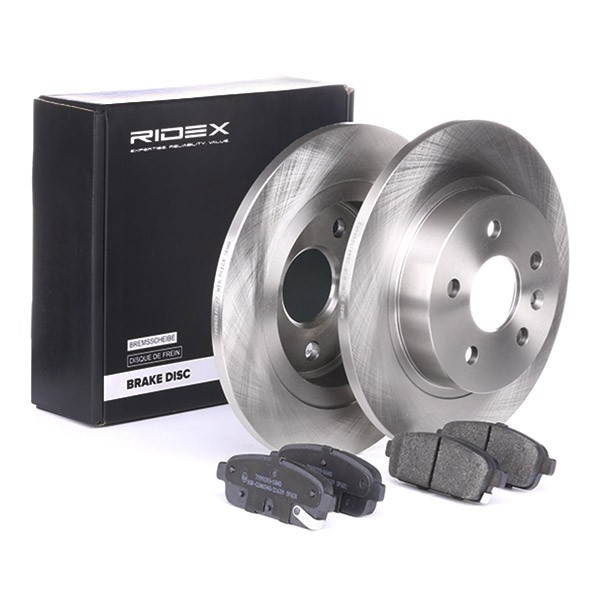 RIDEX Brake discs and pads set Article number: 3405B0214 cheaply