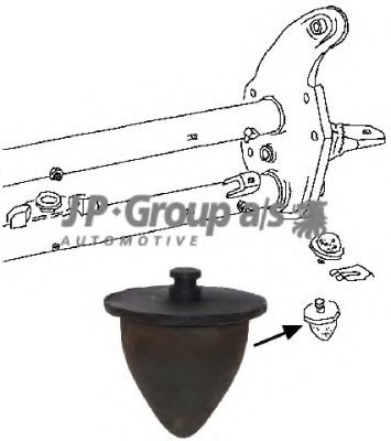 JP GROUP Bump Stop, axle beam Article number: 8142251102 cheaply