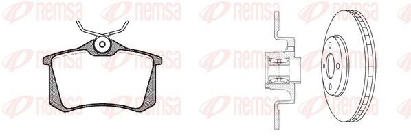 REMSA Brake discs and pads set Article number: 8263.25 cheaply