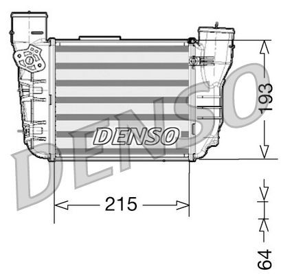 DENSO Intercooler Article number: DIT02020 cheaply