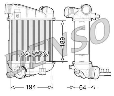 DENSO Intercooler Article number: DIT02027 cheaply
