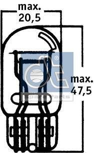 DT Spare Parts Bulb, tail light Article number: 9.78112 cheaply