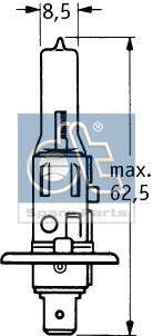 DT Spare Parts Lyspære, hovedlyskaster artikkelnummer: 9.78109 billig
