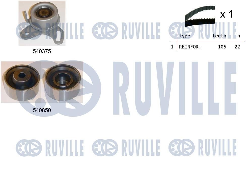 RUVILLE Juego de correas trapeciales poli V Número de artículo: 5635884 a buen precio