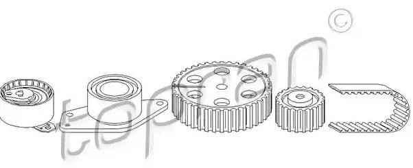 TOPRAN Timing belt kit Article number: 207 942 cheaply