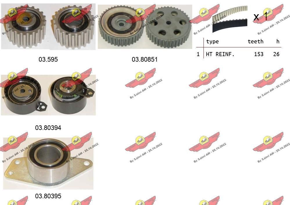 AUTOKIT Kit cinghia di distribuzione Numero articolo: 04.5225 poco costoso