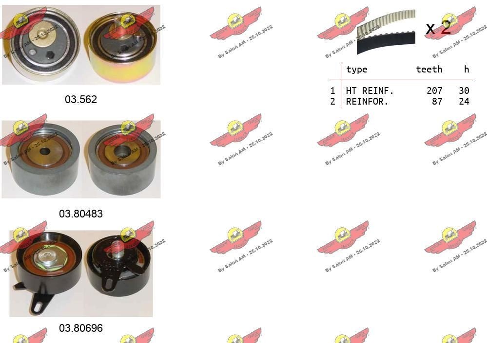 AUTOKIT Timing belt kit Article number: 04.5362 cheaply