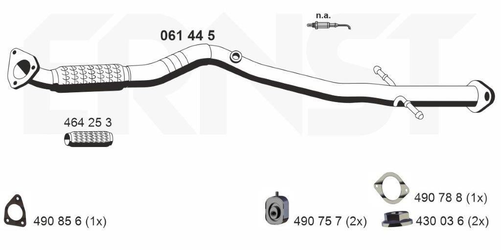 ERNST Exhaust Pipe Article number: 061445 cheaply