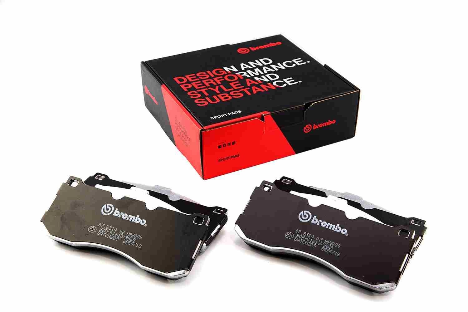 BREMBO High Performance Brake Pad Set SPORT PADS HP2000 Article number: 07.B314.02 cheaply