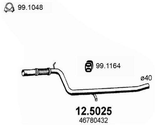 ASSO Išleidimo kolektorius prekės numeris: 12.5025 nebrangu