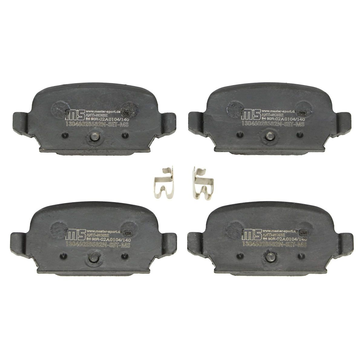 MASTER-SPORT Τακάκια φρένων αριθμός Άρθρου: 13046028582N-SET-MS φθηνότερα