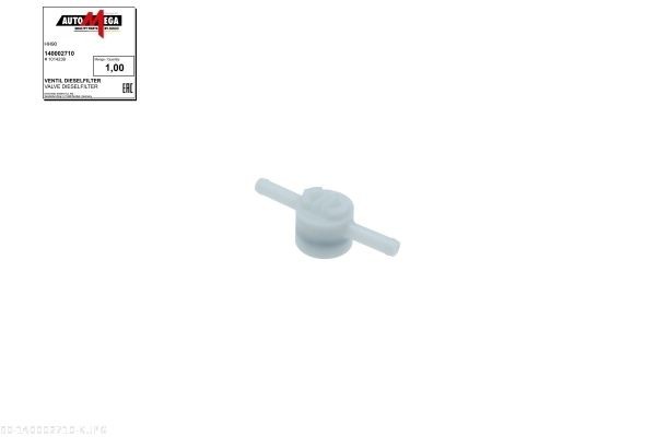 AUTOMEGA Valve, fuel filter Article number: 140002710 cheaply