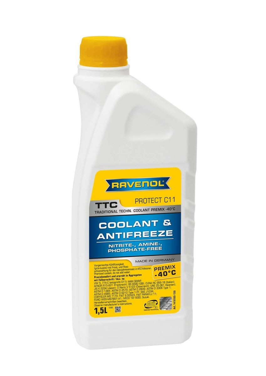 RAVENOL 1410105-150-01-999 Antifreeze Convertible Cooper SD 136 PS Diesel 2015